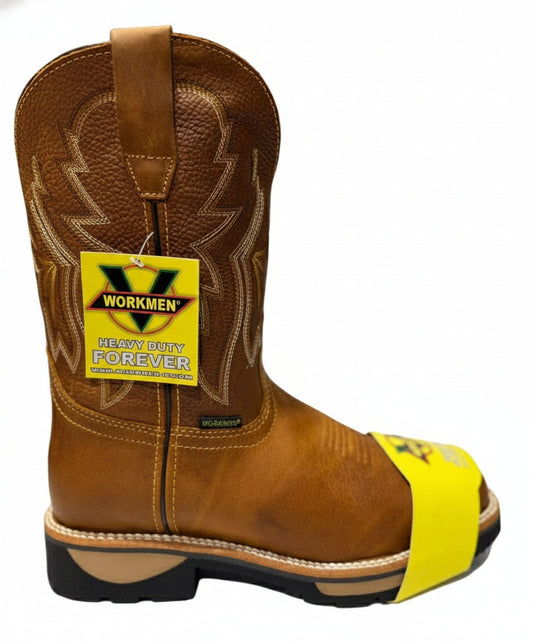 Men's Work Boots E-6480 Crazy Miel Bullying Steel Toe Kansas (SIN) NGO-OCR