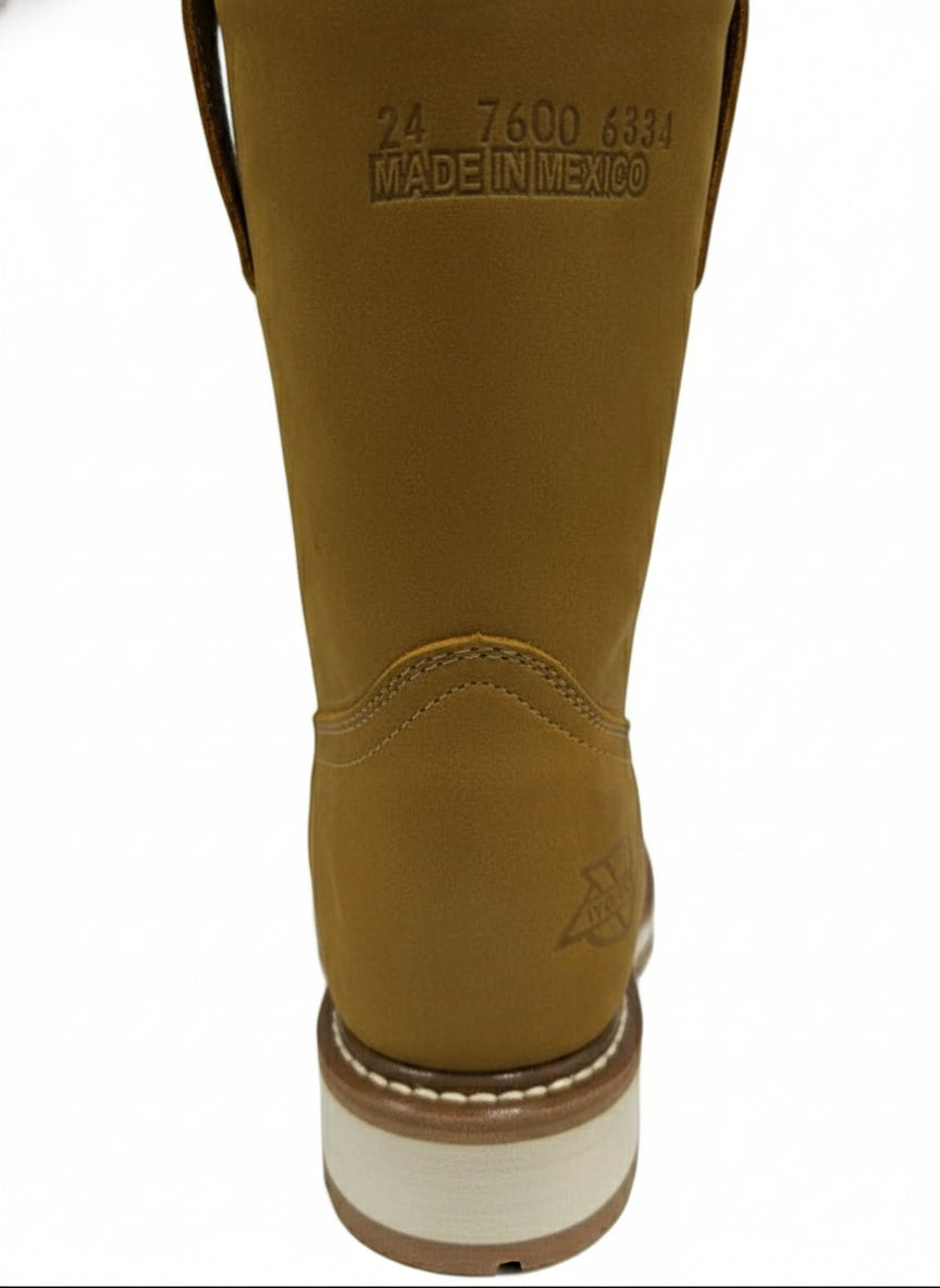 Men's Work Boots E-7600 Crazy Roble with flag Guatemala Square Toe