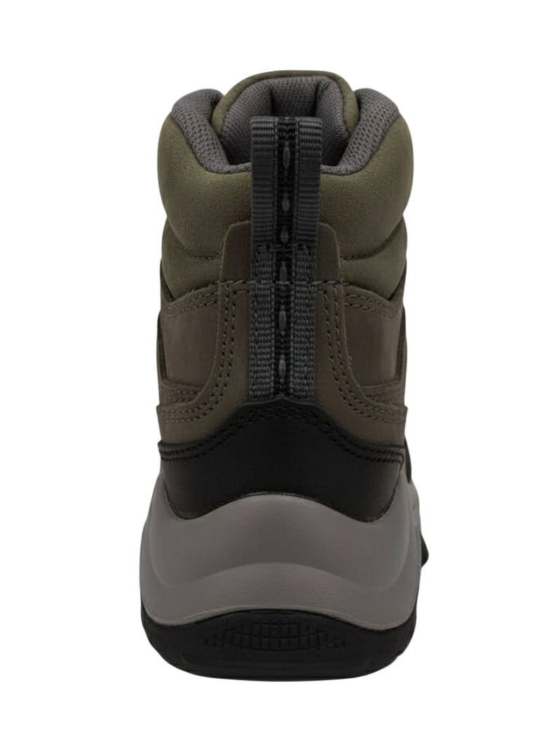 Women Work Boots Caribu E-349D Gray Round Steel Toe