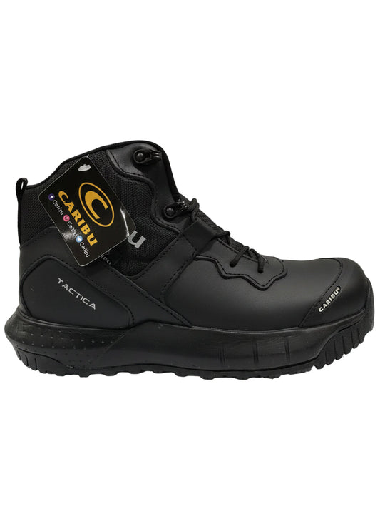 Men's Work Boots Caribu E-358 Hungaro Black Round Toe