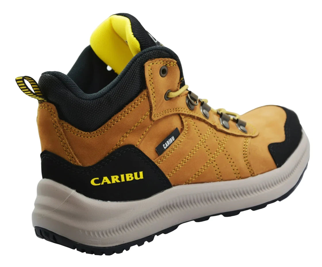 Men's Work Boots Caribu E-502 Nobuck Cajeta