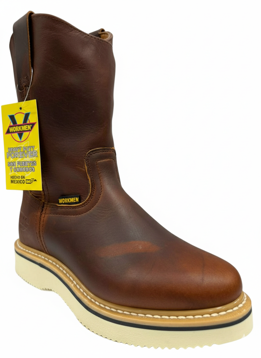 Men's Work Boots E E-715 Shedron Round Toe Work Boots With Striped Sole