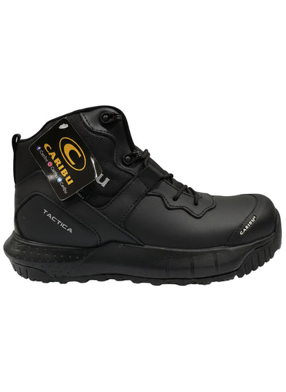 Men's Work Boots Caribu E-358 Hungaro Black Round Toe