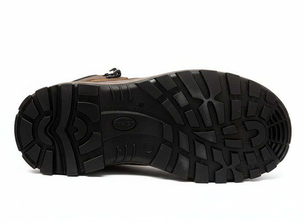 Men's Work Boots Caribu E-317 Crazy Cafe Round Toe Stell