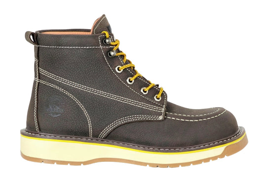 Men's Work Boots Caribu E-363 Floter Café Round Toe