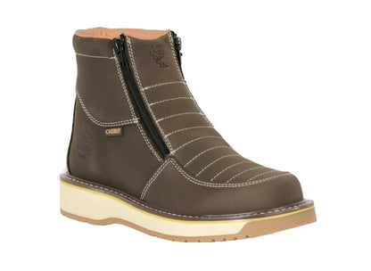 Men's Work Boots Caribu E-371E Floter Cafe Roundo Toe