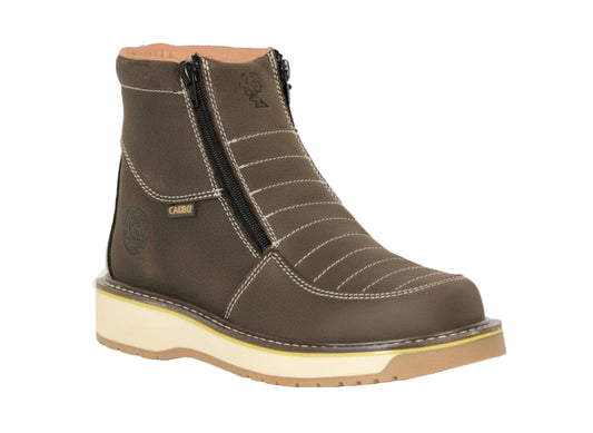 Men's Work Boots Caribu E-371E Floter Cafe Roundo Toe