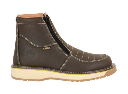 Men's Work Boots Caribu E-371E Floter Cafe Roundo Toe